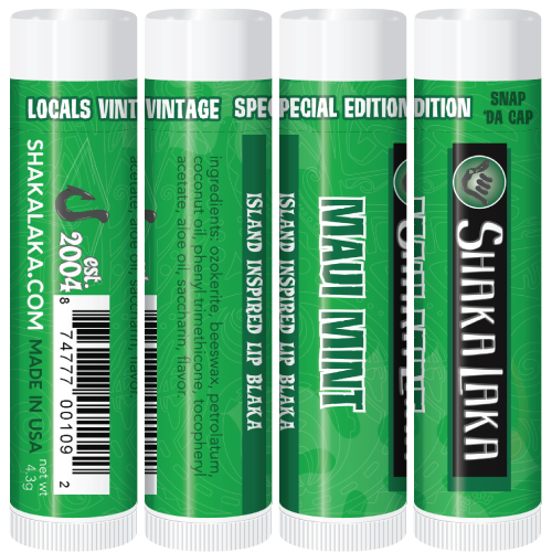 Maui Mint Flavah Lip Blaka (4pk) Locals Vintage SE